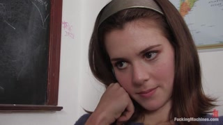 Fuckingmachines Member and Hot College Girl - Isobel Wren